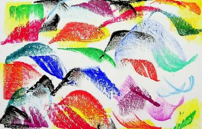 Françoise GALLE : Dunes fauves - Pastel signé 2