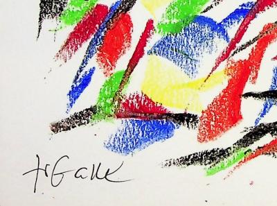 Françoise GALLE : Nuée de couleurs - Pastel signé 2