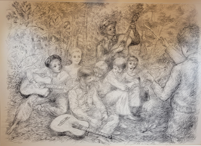 Lucien-Philippe MORETTI - Monochrome, 1980 - Lithographie signée au crayon 2