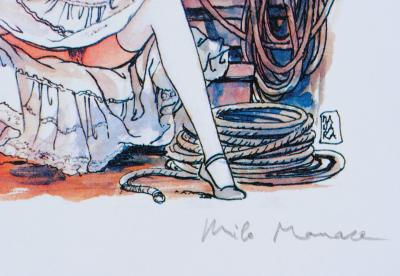 Milo MANARA : La passagère clandestine - Impression signée au crayon 2