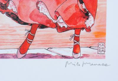 Milo MANARA : Robe au vent (Molly Malone) - Impression signée au crayon 2