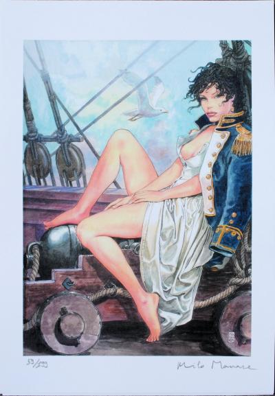 Milo MANARA : L’uniforme - Impression signée au crayon, El Gaucho, Edition limitée 2018 2