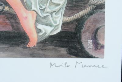 Milo MANARA : L’uniforme - Impression signée au crayon, El Gaucho, Edition limitée 2018 2