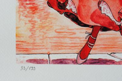 Milo MANARA : Robe au vent (Molly Malone) - Impression signée au crayon 2