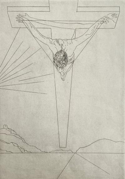 Salvador DALI - Mystical Manifesto, Christ - Original signed etching 2