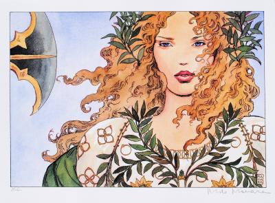 Milo MANARA : la prêtresse - Impression signée au crayon 2