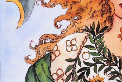 Milo MANARA : la prêtresse - Impression signée au crayon 2