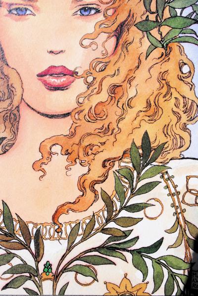 Milo MANARA : la prêtresse - Impression signée au crayon 2