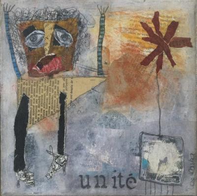 Lae HASKA - Unité, 2008 - Technique mixte sur toile signée 2