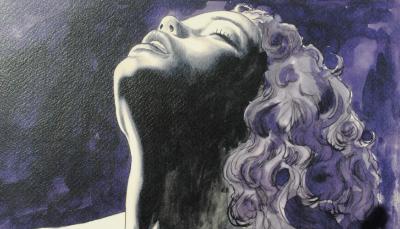 Milo MANARA : Portrait de femme - Impression signée au crayon 2