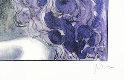 Milo MANARA : Portrait de femme - Impression signée au crayon 2