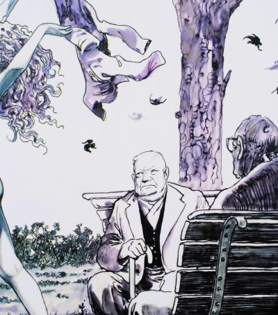 Milo MANARA : Exhibition au parc - Impression signée au crayon 2