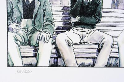 Milo MANARA : Exhibition au parc - Impression signée au crayon 2