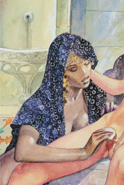 Milo MANARA  -La Toilette -  Impression signée au crayon 2