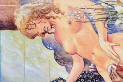 Milo MANARA : La Toilette -  Impression signée au crayon 2