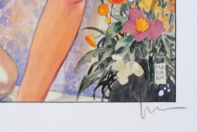 Milo MANARA : La Toilette -  Impression signée au crayon 2