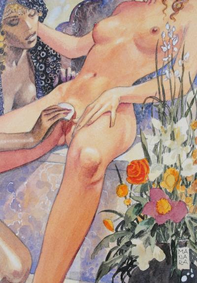 Milo MANARA - La Toilette - Stampa firmata e numerata a matita, 2003 2