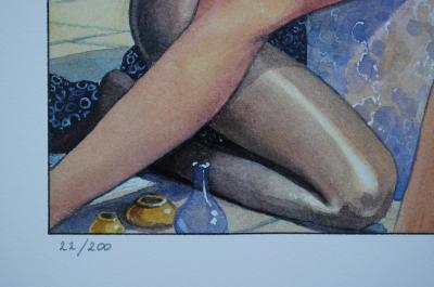Milo MANARA : La Toilette -  Impression signée au crayon 2