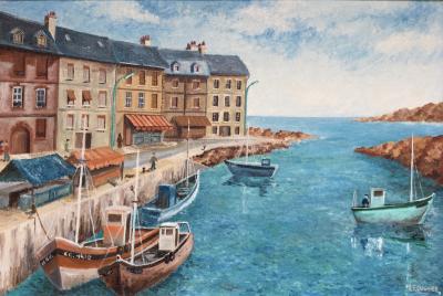 Jean-François CUGNIER - Concarneau , 1986 - Huile sur toile signée 2