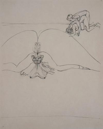 Hans BELLMER - L’érotisme du couple, 1973, Gravure signée et numérotée 2