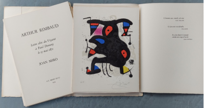 Joan MIRO and Arthur RIMBAUD - Letter known as the seer to Paul Demeny on May 15, 1871 - Book and lithograph signed in pencil 2