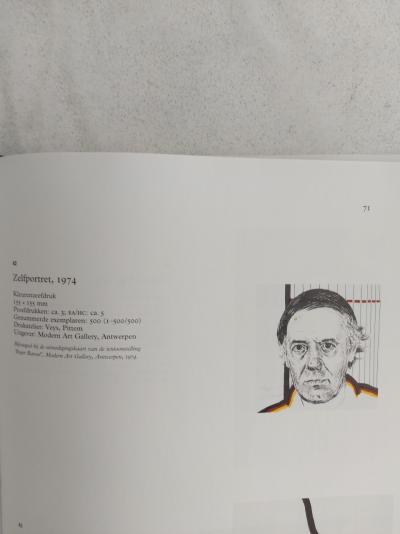 Roger RAVEEL - Autoportrait, 1974 - Sérigraphie signée au crayon et numérotée 2