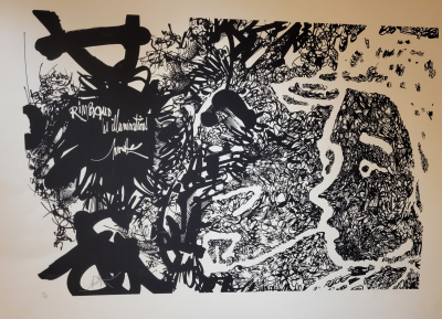 Raymond MORETTI - Rimbaud 3, 1970 - Lithographie originale signée au crayon 2