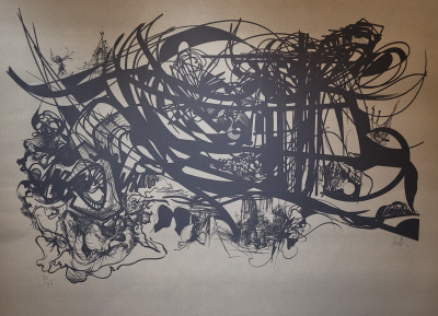 Raymond MORETTI - Rimbaud 2, 1970 - Lithographie originale signée au crayon 2