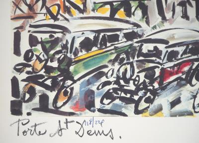 Gen PAUL : Porte de Saint-Denis, 1975 - Estampe originale signée 2