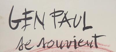 Gen PAUL : Se souvient de Paris, 1975 - Estampe originale signée 2