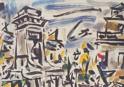 Gen PAUL : Porte de Saint-Denis, 1975 - Estampe originale signée 2