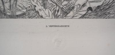 Jean Emile LABOUREUR : L’Entomologiste - Gravure originale signée 2