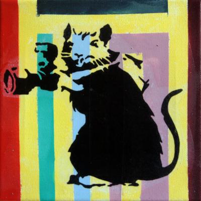 PyB - Photo Rat, 2021 - Acrylique sur toile 2