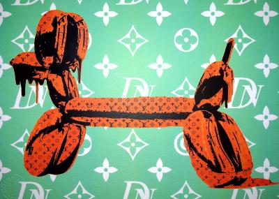 Death NYC - Balloon Dog in Vuitton, 2020  - Sérigraphie originale signée 2