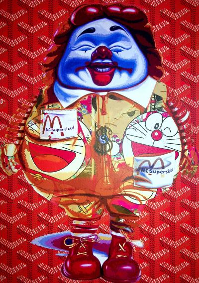 Death NYC - Doraemon Mc Supersized, 2020  - Sérigraphie originale signée 2