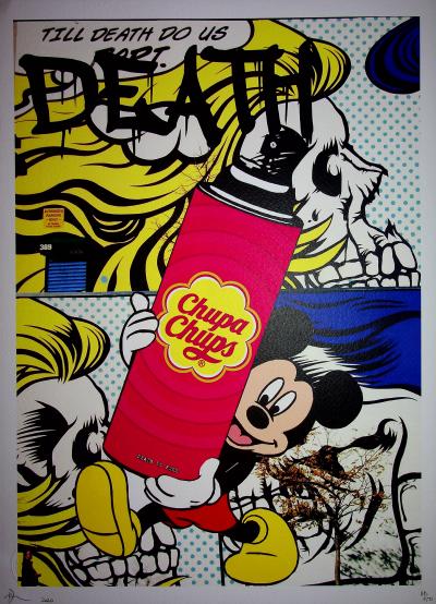 Death NYC - Roy Lichtenstein: Death, 2020  - Sérigraphie originale signée 2