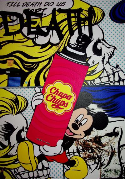 Death NYC - Roy Lichtenstein: Death, 2020  - Sérigraphie originale signée 2