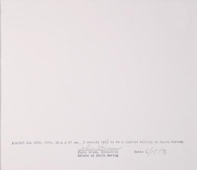 Keith HARING - Sans titre, 1990 - Lithographie originale 2