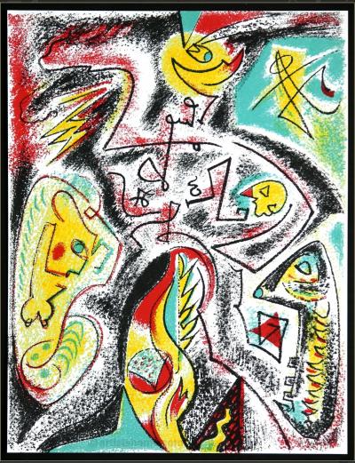 André MASSON - Charakter unter den Sternen, 1969 - Originallithographie 2