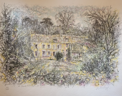 Roger MARAGE - Le Moulin de Vauboyen, 1983 - Lithographie signée au crayon 2