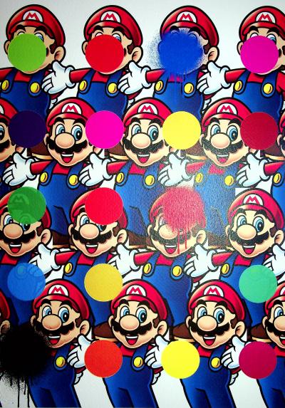 Death NYC: Mario spots, 2020  - Sérigraphie originale signée 2