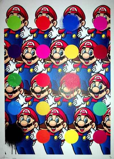 Death NYC: Mario spots, 2020  - Sérigraphie originale signée 2