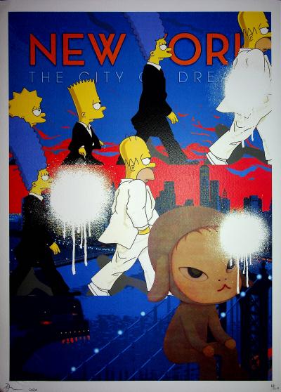 Death NYC: The city of dreams, 2020  - Sérigraphie originale signée 2