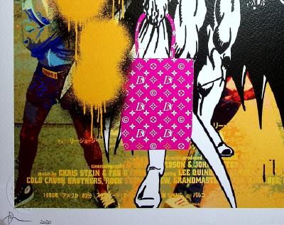 Death NYC - Batman with pink Vuitton bag, 2020  - Sérigraphie originale signée 2