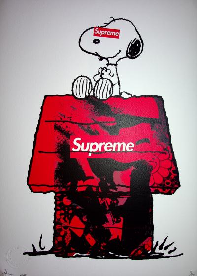 Death NYC - Red Snoopy, 2020 - Original signed screenprint 2