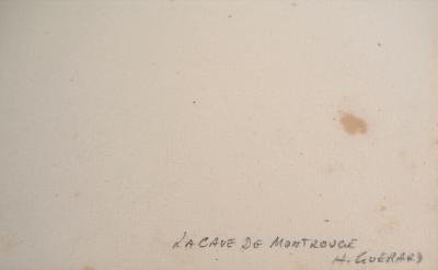 Henri GUERARD: The cellar of Montrouge - Original signed etching 2