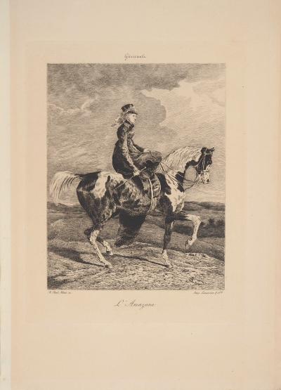 Théodore GERICAULT : L’Amazone - Gravure 2