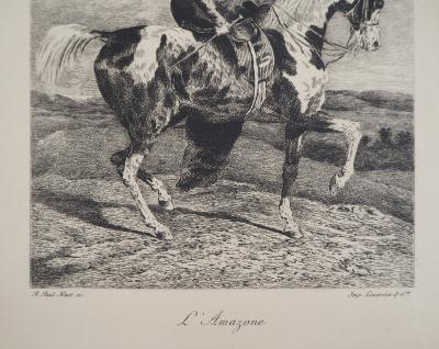 Théodore GERICAULT : L’Amazone - Gravure 2