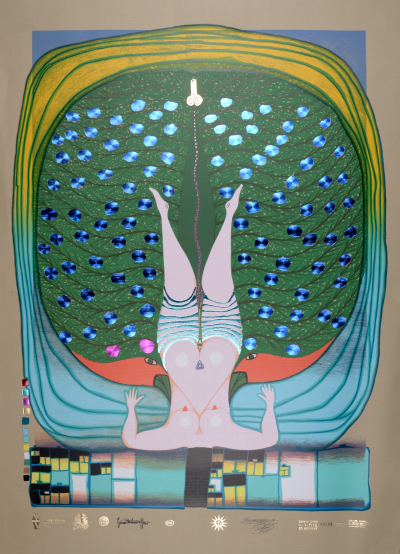 Friedensreich HUNDERTWASSER - Tree of Life, 1972 - Sérigraphie couleur originale 2