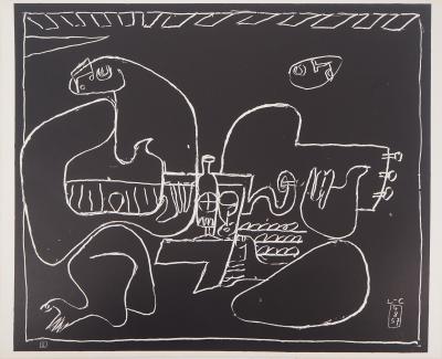 LE CORBUSIER : Deux Musiciennes, 1957 - Lithographie originale signée 2